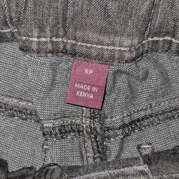 Gloria Vanderbilt Cinched Waist, Wide Leg Denim Flared Jeans Sz 6P - Picture 5 of 6